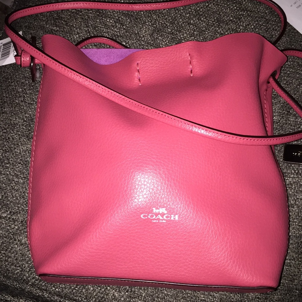 New COACH derby Crossbody 🐎 💯 leather